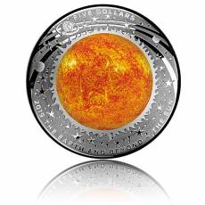 Silbermünze 1 oz Earth & Beyond 3. Ausgabe Die Sonne Gewölbt PP (2019)