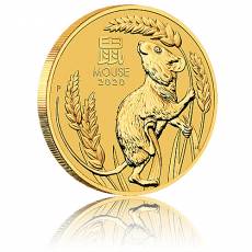 1/2 Unze Goldmünze Australien Lunar III Maus (2020)
