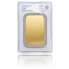 100 gramm Heraeus - Goldbarren 999,9/1000