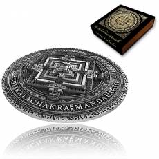 2 oz Silbermünze Kalachakra Ancient Calendars Antik-Finish 2019