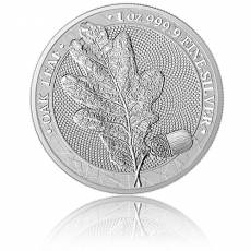 1 Unze Silber Oak Leaf Eichenblatt Germania Mint 5 Mark (2019) 1. Ausgabe