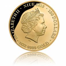 Goldmünze 1 oz Queen Elizabeth II Diamant Polierte Platte 2019