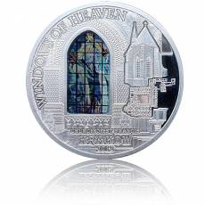 Silbermünze 50 gramm Windows of Heaven Kirche St. Francis Krakau Prooflike 2012