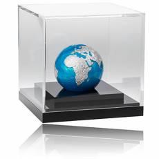 Silbermünze 3 oz Blauer Planet Erde - Blue Marble Kugelförmig 2020