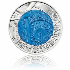Silbermünze 25 Euro Niob Faszination Technik - Erneuerbare Energien Österreich 2010