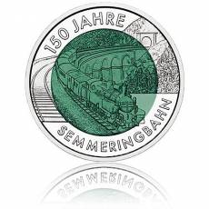 Silbermünze 25 Euro Niob Faszination Technik - 150 Jahre Semmeringbahn Österreich 2004