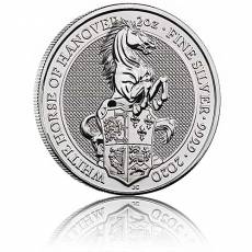 2 Unzen Silber Queens Beasts White Horse of Hanover 2020