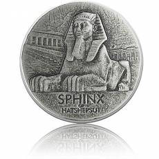 Silbermünze 5 oz Sphinx of Hatshepsut Ägypt Relikt Antik-Finish (2019)