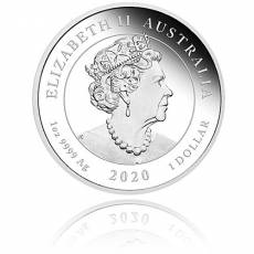 1 oz Silber Australien Perth Mint Dragon & Dragon - Doppel-Drache Proof  (2020)