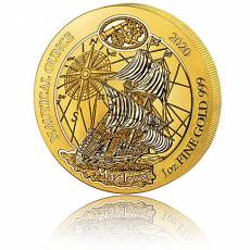 1 Unze Goldmünze Ruanda Nautical Ounce Mayflower 2020