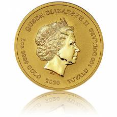 1 oz Goldmünze Tuvalu Black Flag Piratenschiff 2. Ausgabe The Royal Fortune 2020