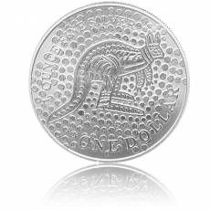 Austral. Känguru 1 Unze 999/1000 Silber (2001) minimal Rand angelaufen