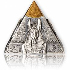 5 oz Silber-vergoldet Pyramide of Khafre 3D-Antik Finish 2021
