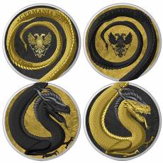 2 x 1 Unze Silber Germania Beasts Fafnir Limited Edition 2020 1. Ausgabe