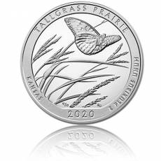 5 oz Silber US-Mint American Beautiful Kansas - Tallgrass Prairie (2020)