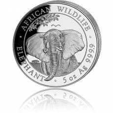 Silbermünze 5 oz Somalia Elefant 2021