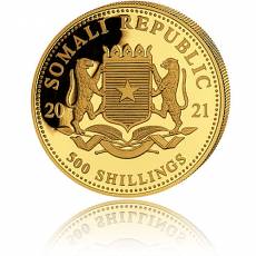 Somalia Elefant 1/2 Unze Gold (2021)