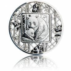 Silbermünze 2 oz Filigree Panda PP 2021