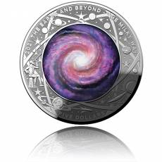 Silbermünze 1 oz Earth & Beyond Die Milchstraße gewölbt 2021