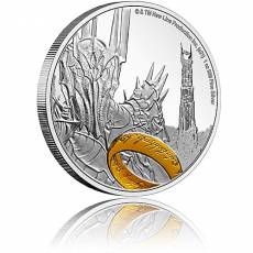 1 oz Silbermünze Der Herr der Ringe Classic - Sauron  1. Motiv 2021