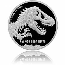 Silbermünze 5 oz Jurassic World 2021