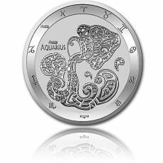 Silbermünze 1 oz Wassermann Tierkreiszeichen Zodiac