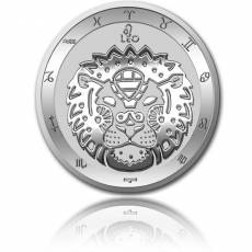 Silbermünze 1 oz Löwe Tierkreiszeichen Zodiac