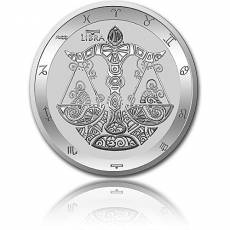 Silbermünze 1 oz Waage Tierkreiszeichen Zodiac
