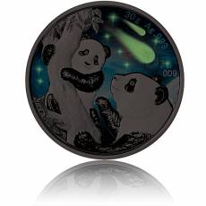 Silbermünze China Panda Leuchtende Galaxy Glowing Galaxy 2021