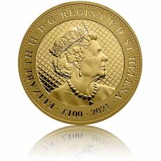Goldmünze 1 oz St. Helena India Wildlife Elefant 2021