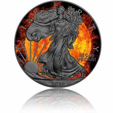 Silbermünze 1 oz American Eagle 4 Elemente - Feuer 2021