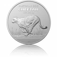 Silbermünze 1 oz Cheetah Gepard 2021 Zoo-Serie