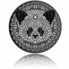 Silbermünze 2 oz Panda - Mandala - Art 2021