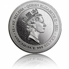 Silbermünze 1 Unze St. Helena Napoleon Angel 2021