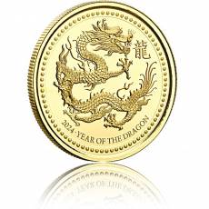 Goldmünze 1 oz Samoa Year of the Dragon PP 2024