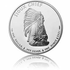 Silbermünze 1 oz Sioux Indian Chief 2021