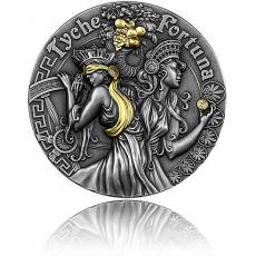 Silbermünze 2 oz Tyche und Fortuna 2021