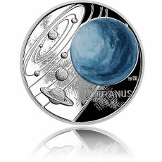 1 oz Silbermünze Solar System Uranus Polierte Platte 2021