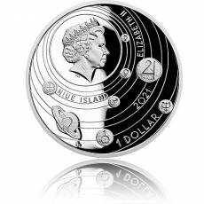 1 oz Silbermünze Solar System Uranus Polierte Platte 2021