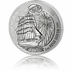 1 Unze Silbermünze Ruanda Nautical Ounce Serie - Sedov 2021