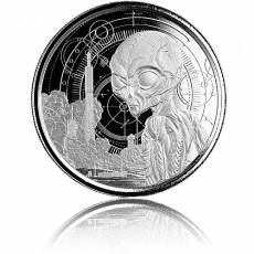 Silbermünze 1 oz Ghana Alien 2021