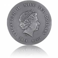Silbermünze 1 oz Two Wolves 2021