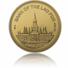 Goldmünze 1 oz Laos Tiger 2021