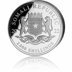 Silbermünze 1 kg Somalia Elefant 2022