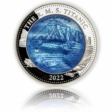 Silbermünze 5 oz Titanic Mother of Pearl PP 2022