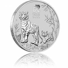 2 oz Silbermünze Australien Lunar III Tiger 2022