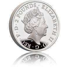 Silbermünze 1 oz Lunar Tiger UK PP 2022