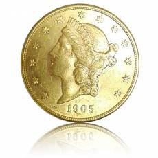Goldmünze 20 Dollars Liberty Head 1895