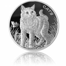 Silbermünze 1 oz Fiji Cats 2021