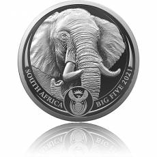 Silbermünze 1 oz Big Five II Elefant Blister 2021
